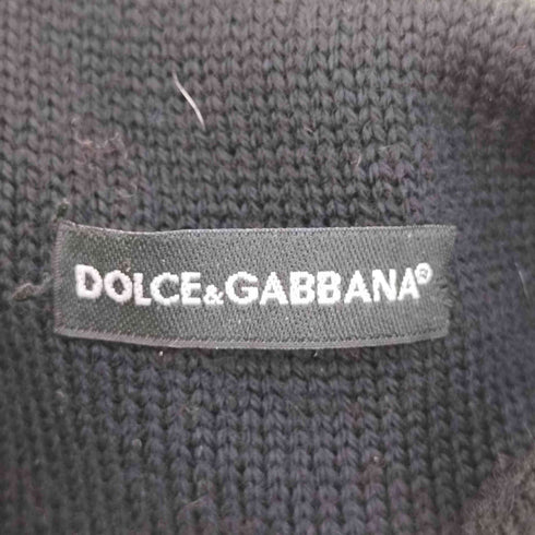 ドルチェアンドガッバーナ DOLCE&GABBANA イタリア製 花 スパンコール ニット ハンドバッグ レディース