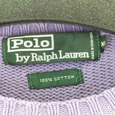 ポロバイラルフローレン Polo by RALPH LAUREN 80S スモールポニー刺繍 コットンニット メンズ JPN:XL