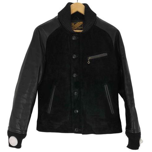 Y2 leather スウェード切替ジャケット メンズ US:36