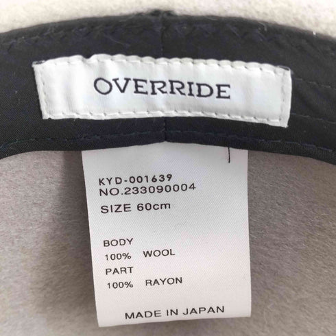 オーバーライド override ウールフェルトハット メンズ 60cm
