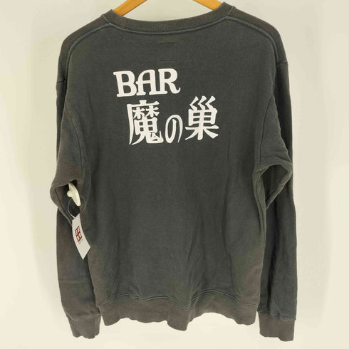 デザインティーシャツストアグラニフ Design Tshirts Store graniph コラボ BAR魔の巣 刺繍 クルーネック スウェット メンズ JPN:M