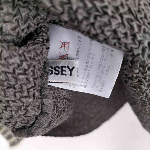 イッセイミヤケ ISSEY MIYAKE 90S 94SS 編み込みデザインランダムプリーツブラウス レディース L