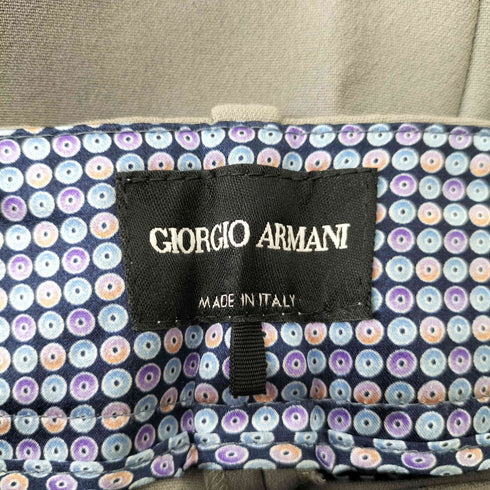 ジョルジオアルマーニ Giorgio Armani イタリア製 センタープレス ストレッチ スラックス メンズ 36