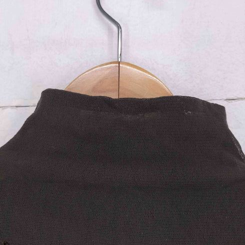 イッセイミヤケ ISSEY MIYAKE 90S 96SS フロッキープリントハイネックトップス レディース M