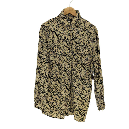 イッセイミヤケペルマネンテ ISSEY MIYAKE PERMANENTE 90S 96SS 小花柄ナイロンフラップポケットシャツ レディース S