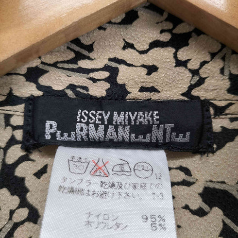イッセイミヤケペルマネンテ ISSEY MIYAKE PERMANENTE 90S 96SS 小花柄ナイロンフラップポケットシャツ レディース S