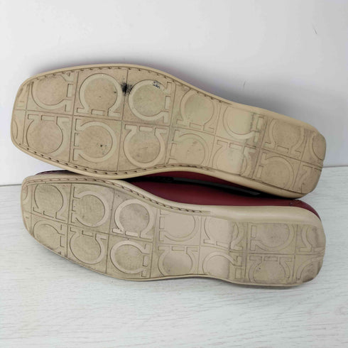 サルヴァトーレフェラガモ Salvatore Ferragamo ステッチレザースリッポン ドライビングシューズ メンズ EE 7