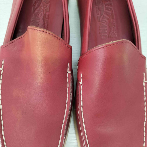 サルヴァトーレフェラガモ Salvatore Ferragamo ステッチレザースリッポン ドライビングシューズ メンズ EE 7