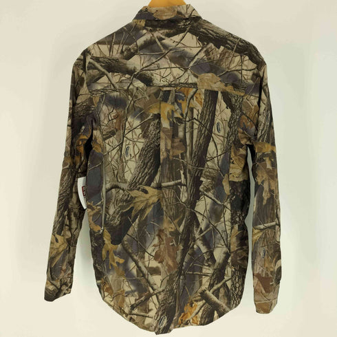 ラングラー Wrangler 80-90S RUGGED WEAR Real Tree Camouflage Pattern リアルツリー フラップポケット ボタンダウン ハンティング シャツ メンズ import:M