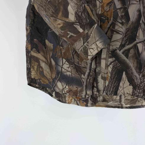 ラングラー Wrangler 80-90S RUGGED WEAR Real Tree Camouflage Pattern リアルツリー フラップポケット ボタンダウン ハンティング シャツ メンズ import:M