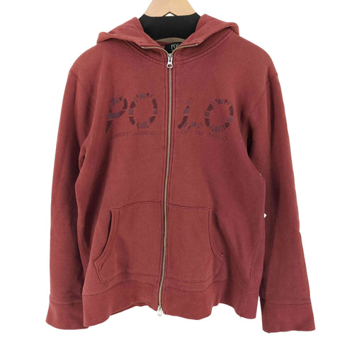 ポロブリティッシュカントリースピリット POLO BRITISH COUNTRY SPIRIT フロント プリントパーカー ダブルジップ メンズ JPN:L