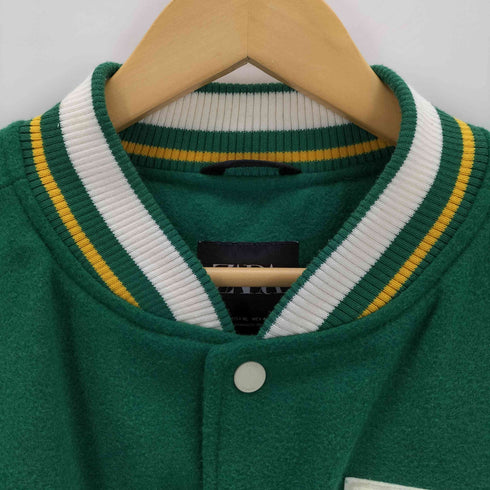 ザラ ZARA フェイクレザー切替 ワッペンスタジャン メンズ import:XL