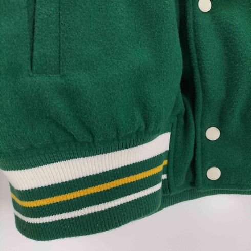 ザラ ZARA フェイクレザー切替 ワッペンスタジャン メンズ import:XL