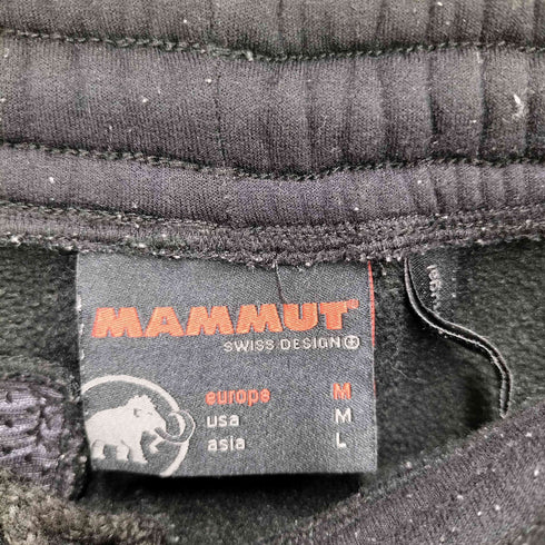 マムート MAMMUT POLARTEC 裏地フリース ロゴワッペン バックジップ ポケット スウェット パンツ メンズ JPN:M
