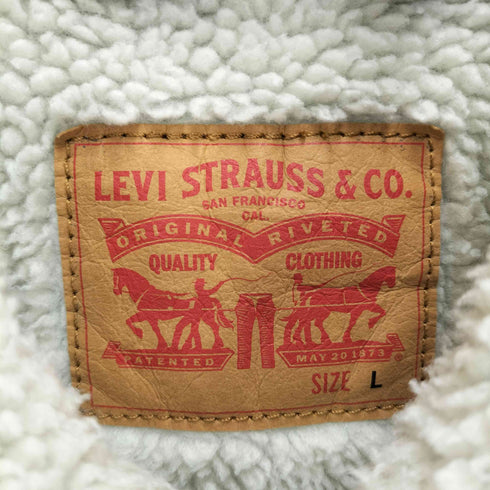 リーバイス Levis YPE 3 SHERPA TRUCKER 裏地ボアデニムジャケット メンズ L
