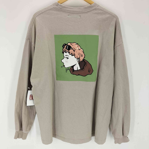 クティール kutir フロント刺繍バックプリントロングスリーブT メンズ JPN:L