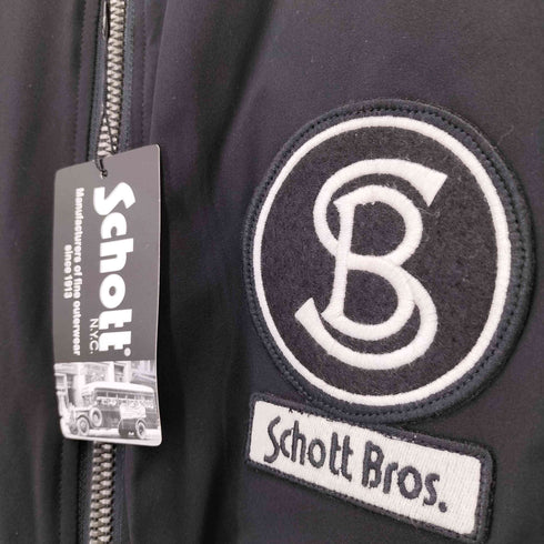 ショット Schott BROSワッペン中綿オーバーサイズジャケット メンズ L
