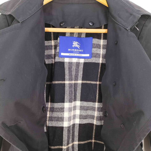 バーバリーブルーレーベル BURBERRY BLUE LABEL ノバチェックライナー 裏地ノバチェック トレンチコート レディース 40
