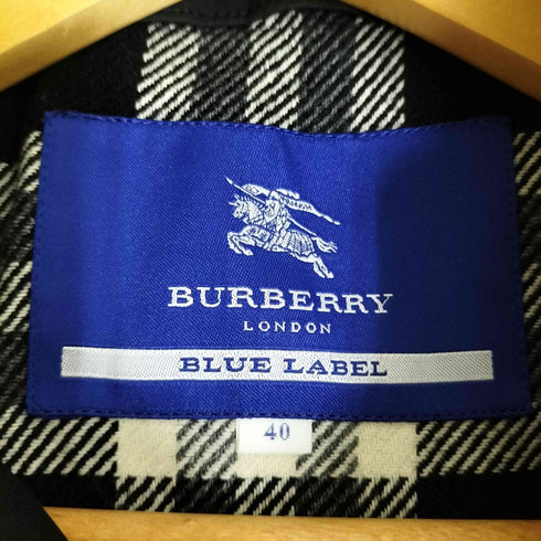 バーバリーブルーレーベル BURBERRY BLUE LABEL ノバチェックライナー 裏地ノバチェック トレンチコート レディース 40