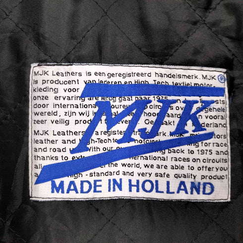 MJK レザーシングルライダースジャケット メンズ