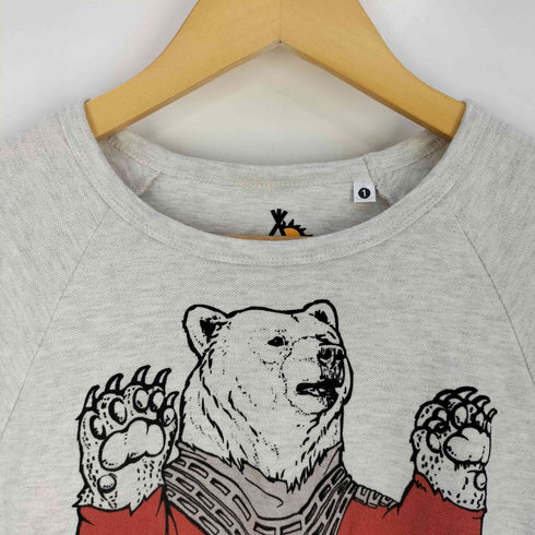 ゴースローキャラバン go slow caravan 鹿の子 8分袖 クマTEE メンズ JPN:1