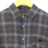 OUT AGE チェック柄 メッセージ ロングシャツ メンズ JPN:M