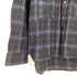 OUT AGE チェック柄 メッセージ ロングシャツ メンズ JPN:M