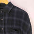 OUT AGE チェック柄 メッセージ ロングシャツ メンズ JPN:M