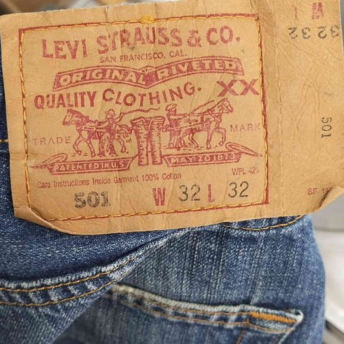 リーバイス Levis 00s 501 刻印359 フィリピン製 ボタンフライデニムパンツ メンズ 32X32