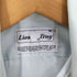 70S LION OF TROY USA製 ユニオンチケット プリント デカ襟 L/S フリル シャツ メンズ import:M