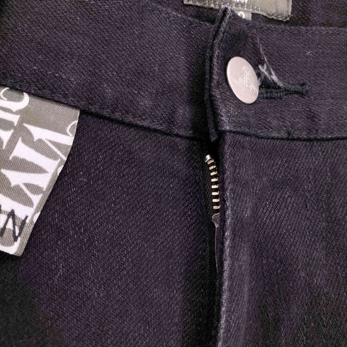ヴィヴィアンウエストウッドマン Vivienne Westwood MAN 21AW バックオーブ刺繍ブラックデニムパンツ メンズ 48