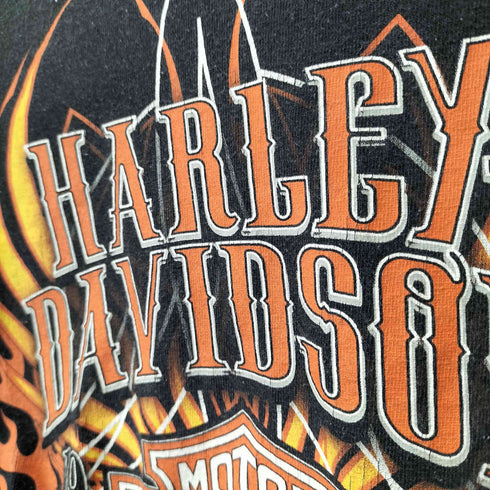 ハーレーダビッドソン HARLEY-DAVIDSON 両面プリント Tシャツ ©2014 メンズ
