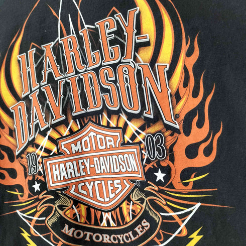 ハーレーダビッドソン HARLEY-DAVIDSON 両面プリント Tシャツ ©2014 メンズ import:M