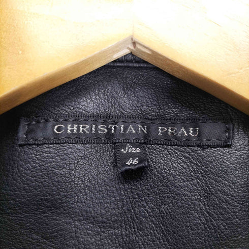 クリスチャンポー CHRISTIAN PEAU レザーシャツ メンズ 46
