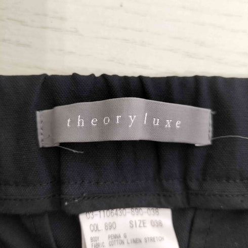 セオリーリュクス theory luxe Cotton Linen Stretch Penna G テーパードパンツ レディース JPN:38