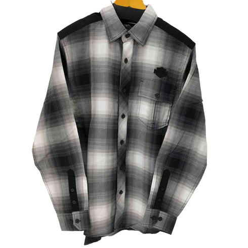 ハーレーダビッドソン HARLEY-DAVIDSON Overlay Plaid Long Sleeve Woven Shirt メンズ import:M