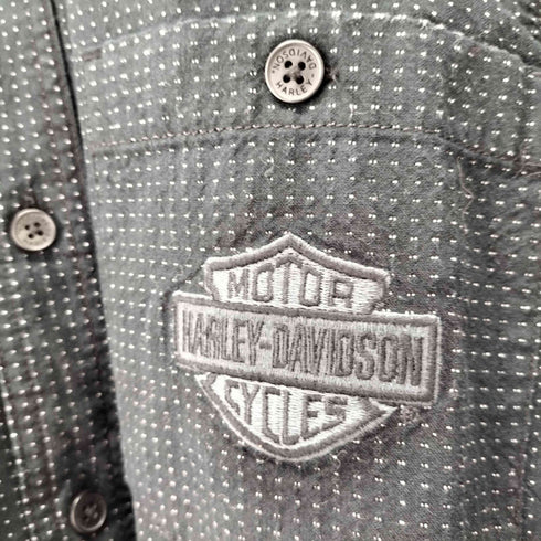 ハーレーダビッドソン HARLEY-DAVIDSON B&S Textured Long Sleeve Shirt メンズ import:M