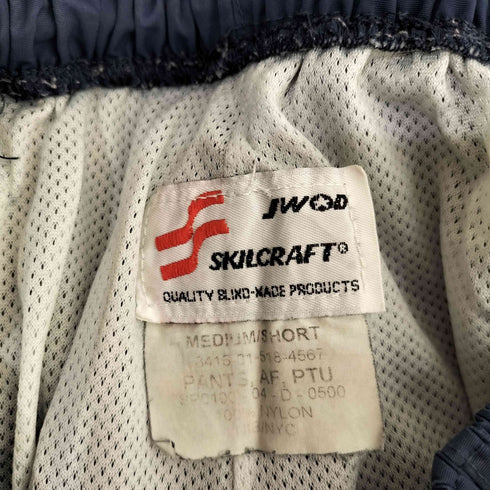 ユーエスエアーフォース U.S. AIR FORCE 04年製 ナイロン トレーニング パンツ MEDIUM SHORT ポケット付き PTU メンズ M-S