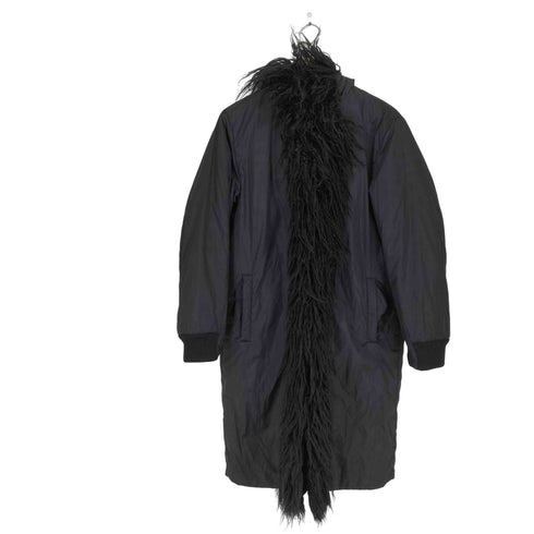アイスバーグ ICEBERG MADE IN ITALY ファー×ナイロン フックボタンコート レディース