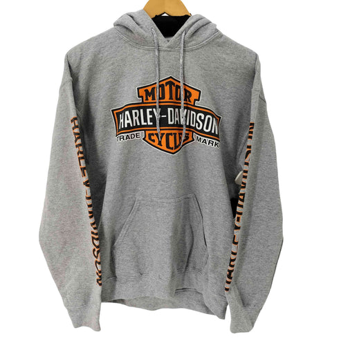 ハーレーダビッドソン HARLEY-DAVIDSON 両面プリント プルオーバーパーカー メンズ