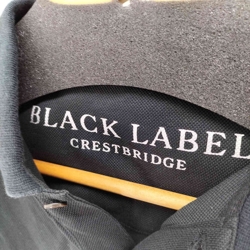 ブラックレーベルクレストブリッジ BLACK LABEL CRESTBRIDGE ユニオンジャック ワンポイント刺繍ポロシャツ メンズ JPN:2