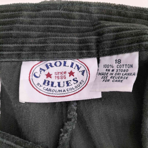 CAROLINA BLUES スリランカ製 1タック 太畝 コーデュロイパンツ メンズ 18