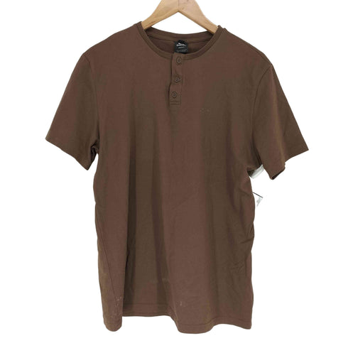 オークリー OAKLEY ロゴプリントヘンリーネックTシャツ メンズ M