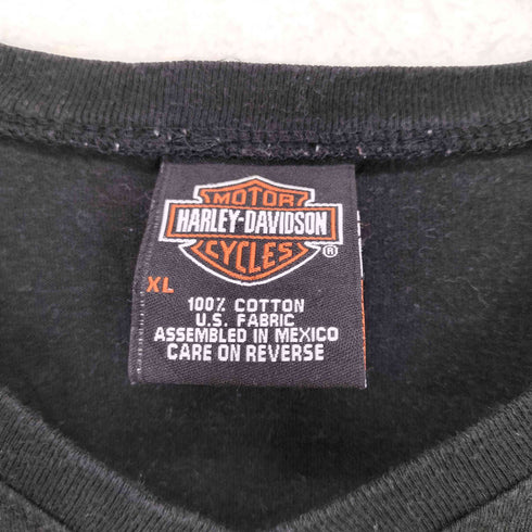 ハーレーダビッドソン HARLEY-DAVIDSON 袖レイヤードデザインプリントTシャツ メンズ XL