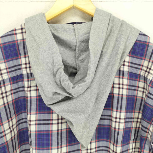 ヴィヴィアンウエストウッドマン Vivienne Westwood MAN 22SS フードドッキングチェックシャツ メンズ 46