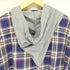 ヴィヴィアンウエストウッドマン Vivienne Westwood MAN 22SS フードドッキングチェックシャツ メンズ 46