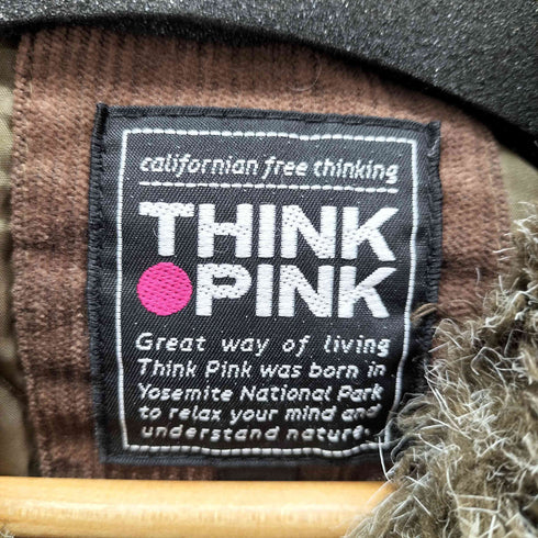 シンク ピンク THINK PINK ボアジャケット チンストラップ Y2K メンズ JPN:XL
