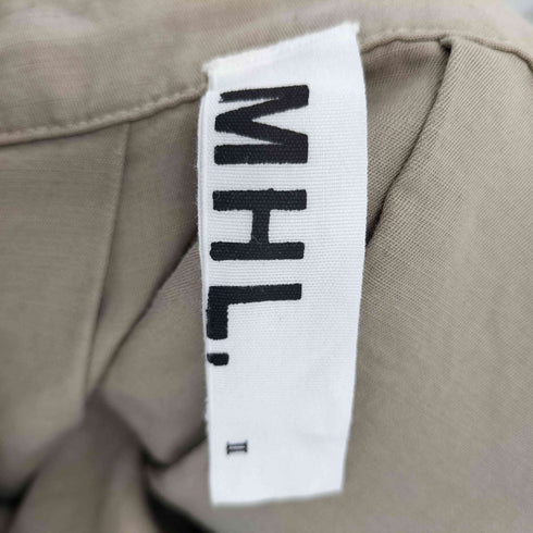 エムエイチエル MHL. リネンコットン フレアスカート ボックスプリーツミニスカート レディース JPN:2