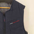 チャップスラルフローレン CHAPS RALPH LAUREN フロントロゴ刺繍 フリース リップストップナイロン リバーシブルベスト メンズ import:L