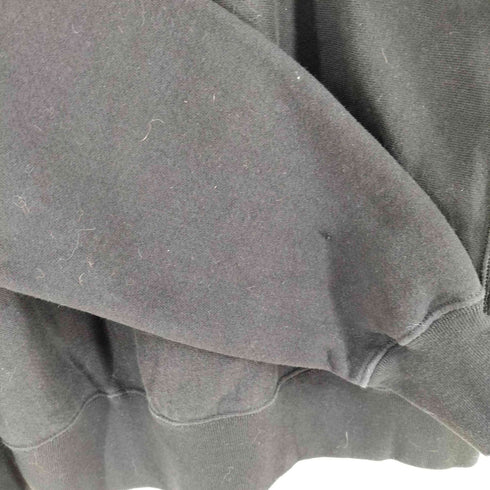 チャンピオン Champion 復刻 青単色タグ REVERSE WEAVE フロント刺繍スウェット ブラック WAGMI メンズ import:L